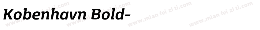 Kobenhavn Bold字体转换